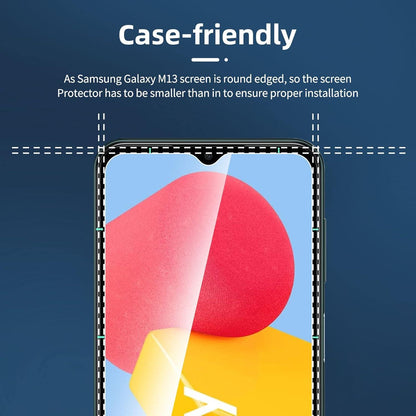 Panzer Schutz Glas Samsung Galaxy M13 M23 5G 3 Stück