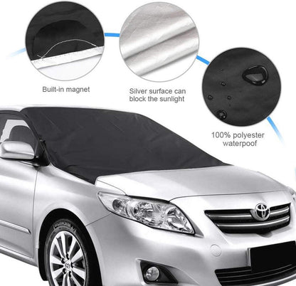Frontscheibenabdeckung Auto Magnet 206x116cm Winterabdeckung Eisschutzfolie