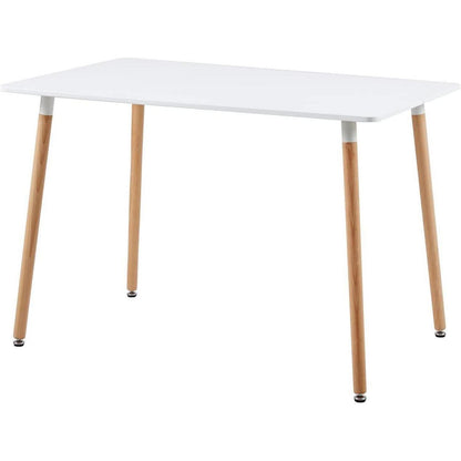 Weißer Esstisch 100x70 cm – Skandinavisch & Robust