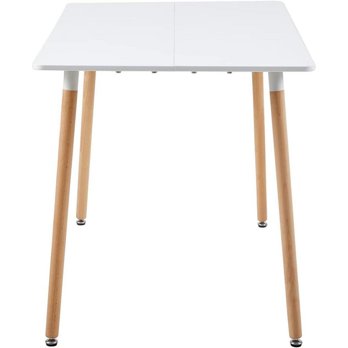Weißer Esstisch 100x70 cm – Skandinavisch & Robust