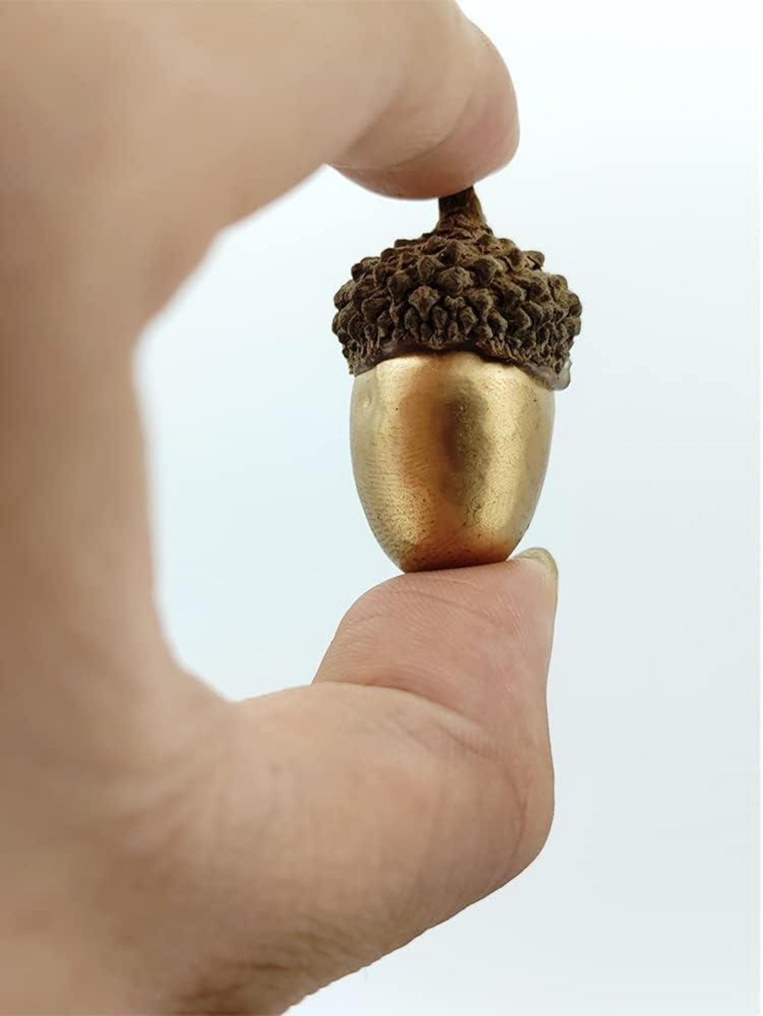 Künstliche Eichel-Dekoration Gold 50 Stück Weihnachten Tischdekoration