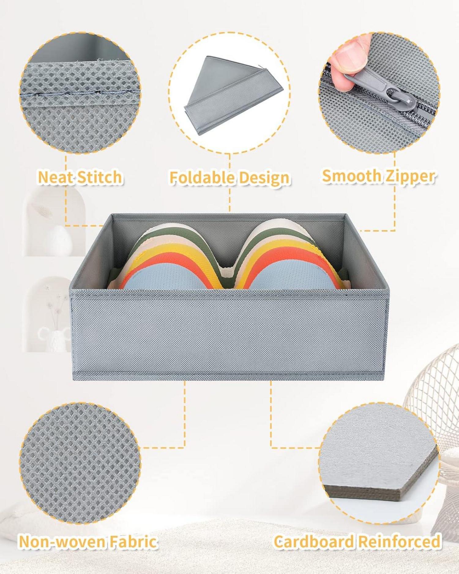 DIMJ 12er Schubladen Organizer Aufbewahrungsboxen Set für Kleidung und Accessoires