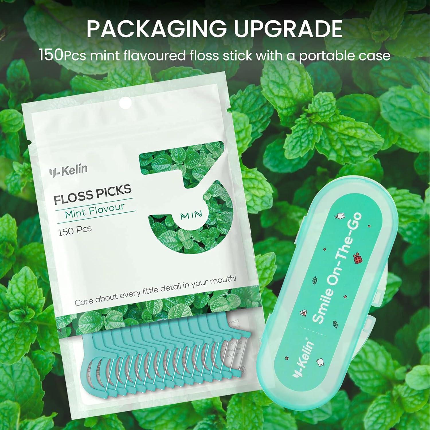 Zahnseide Dental Floss Minze Geschmack 150 Stück Stick Mit