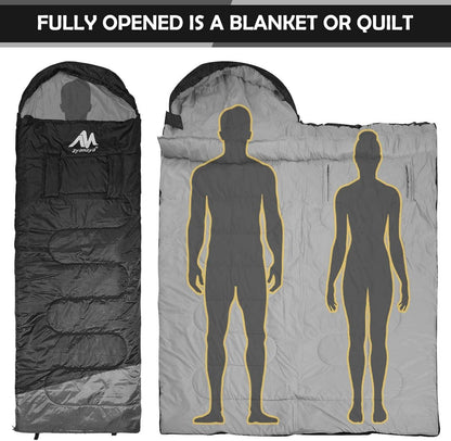 Outdoor Schlafsack Koppelbar -20 ℃-10℃ Wasserdicht 4 Jahreszeiten 220x80cm