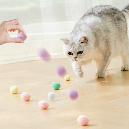 Katzenfilzbälle Bunte Weiche Spielbälle 100 Stück