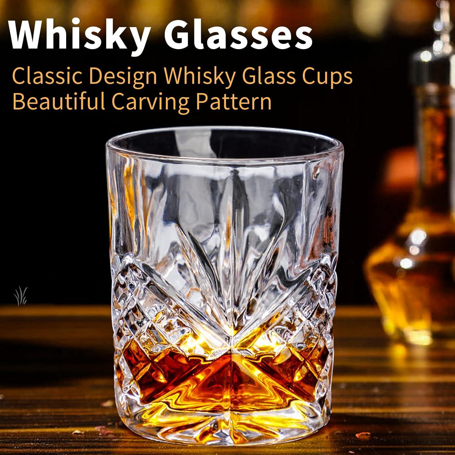 Whiskey Gläser Crystal 6er Set 30cl für Scotch Bourbon Cocktails - Geschenk Männer