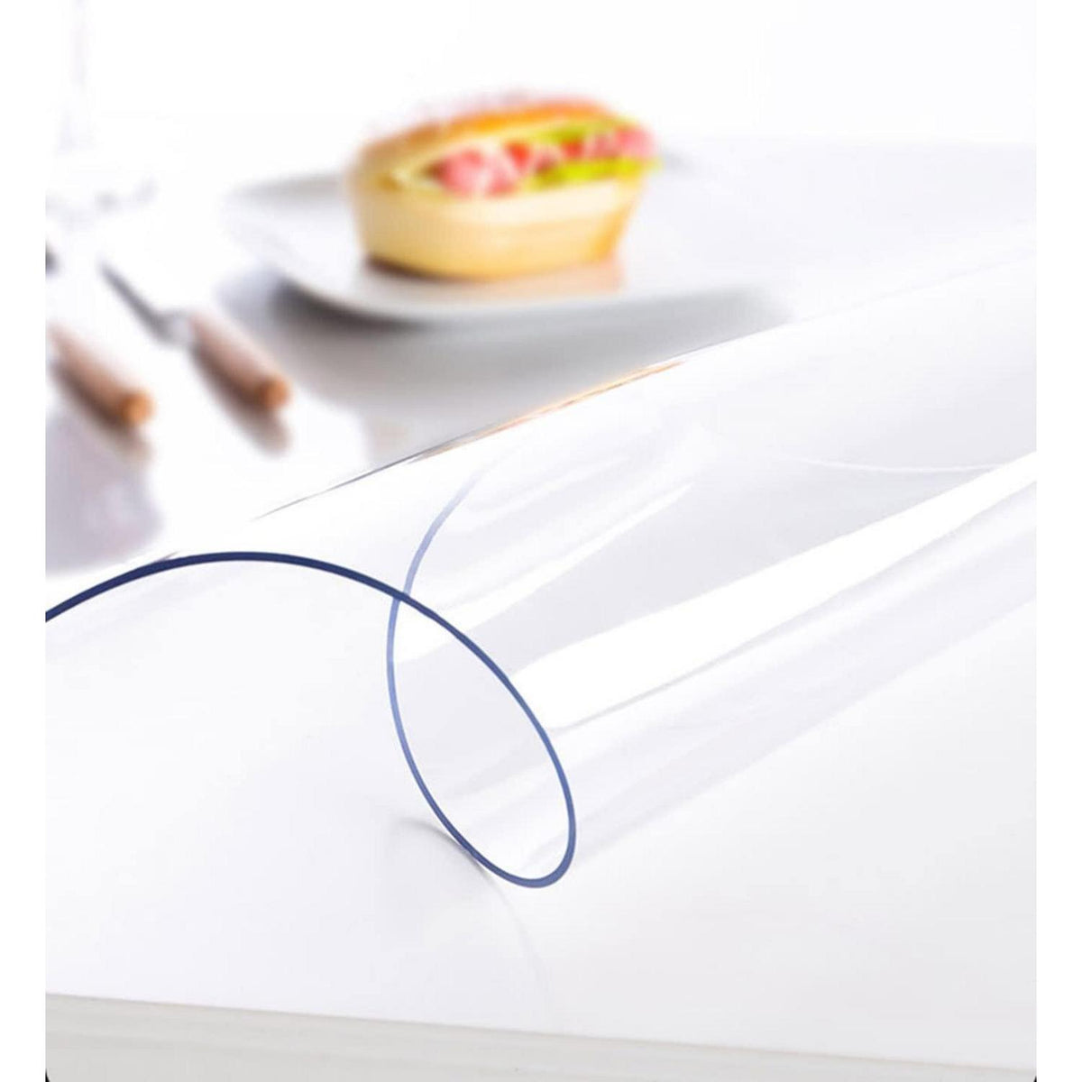 PVC Tischdecke Transparent 80x200cm - 2mm Dicke Schutzfolie