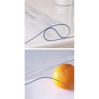 PVC Tischdecke Transparent 80x200cm - 2mm Dicke Schutzfolie