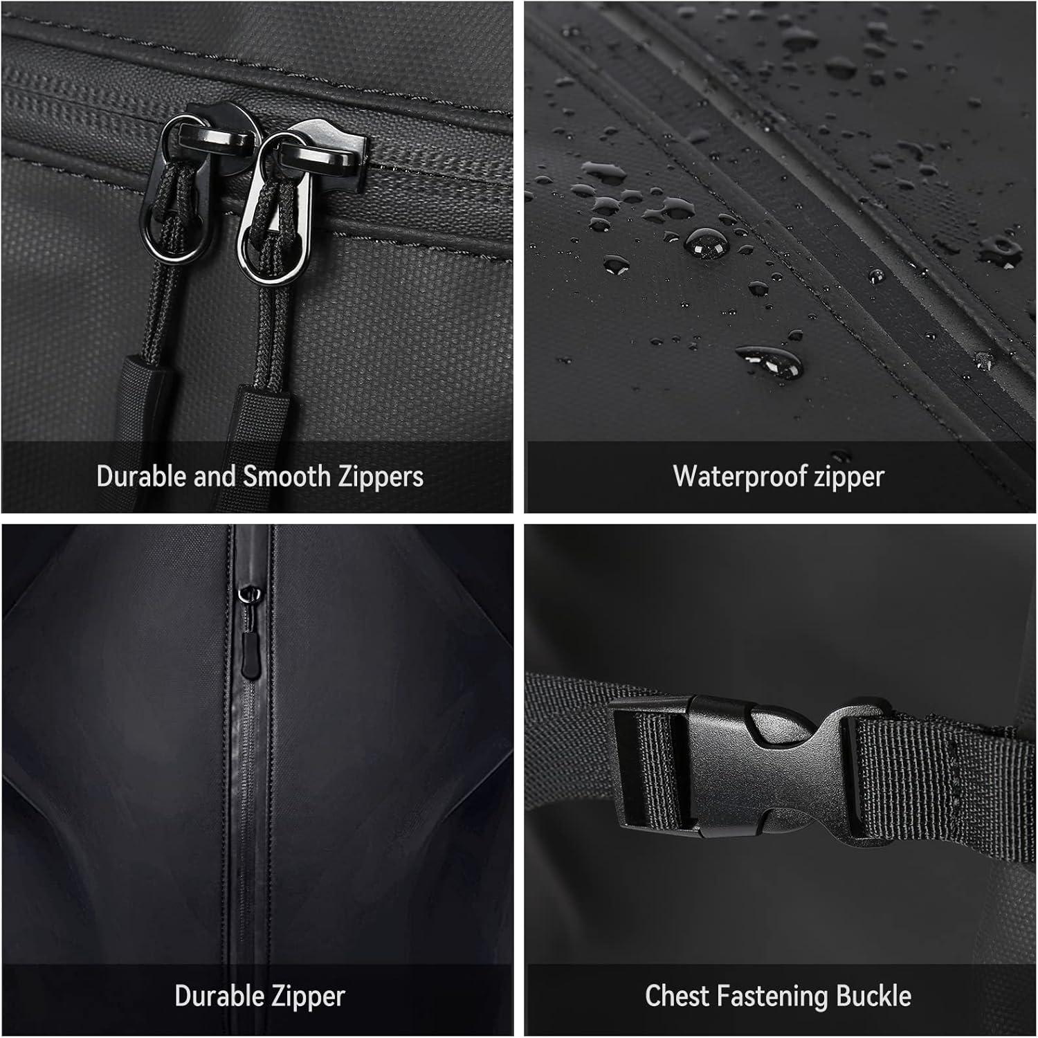 Motorradrucksack für Herren wasserdichter Helmrucksack Laptoptasche