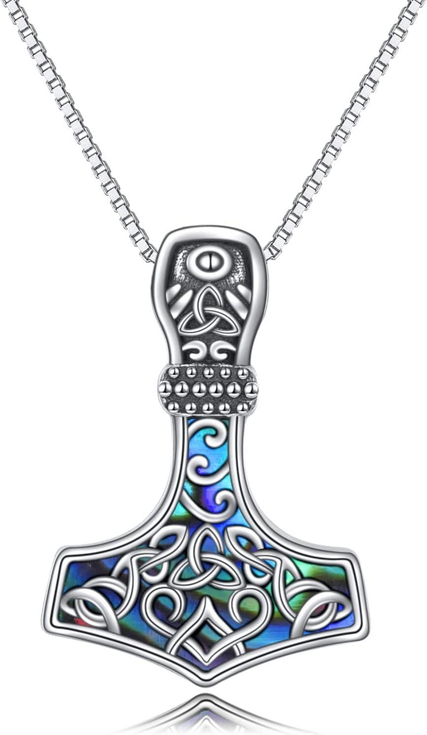 Wikinger Thor Hammer Halskette Sterling Silber Mjolnir Anhänger