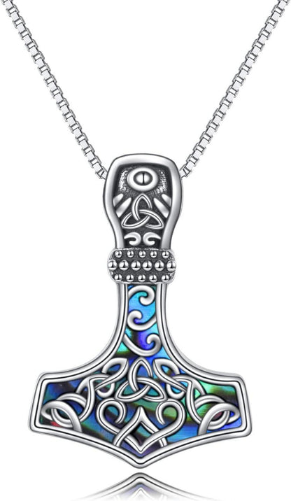 Wikinger Thor Hammer Halskette Sterling Silber Mjolnir Anhänger
