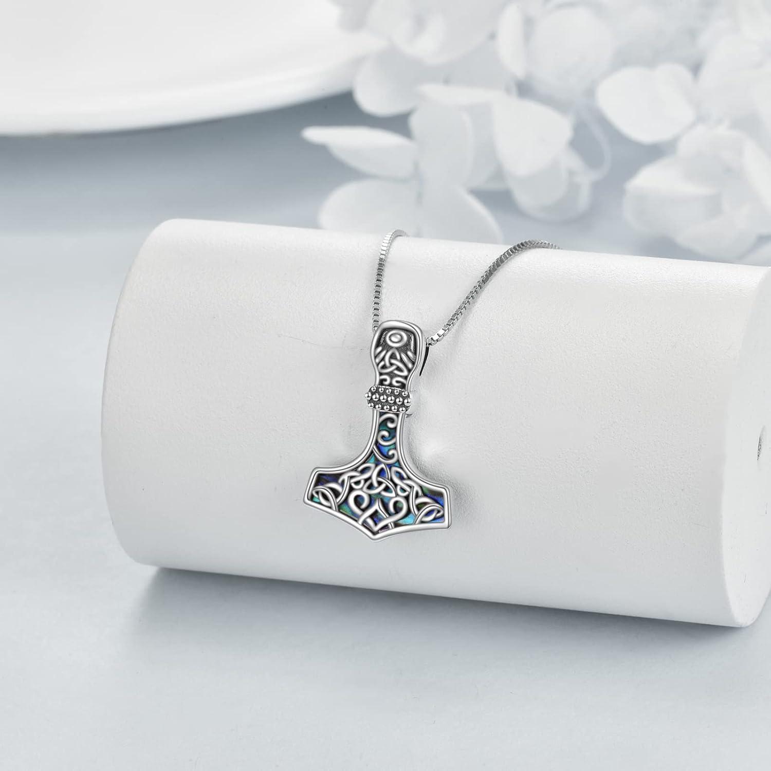 Wikinger Thor Hammer Halskette Sterling Silber Mjolnir Anhänger