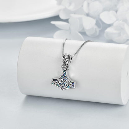 Wikinger Thor Hammer Halskette Sterling Silber Mjolnir Anhänger