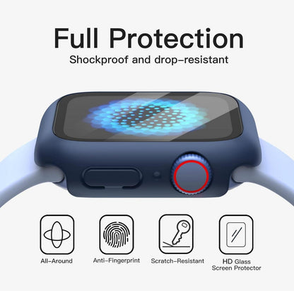 Schutzhülle Displayschutz Apple Watch Series 9 8 7 45 mm Blau