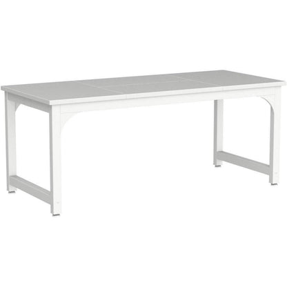 Schreibtisch 180x80cm Schwarz Weiß – Modernes Home Office