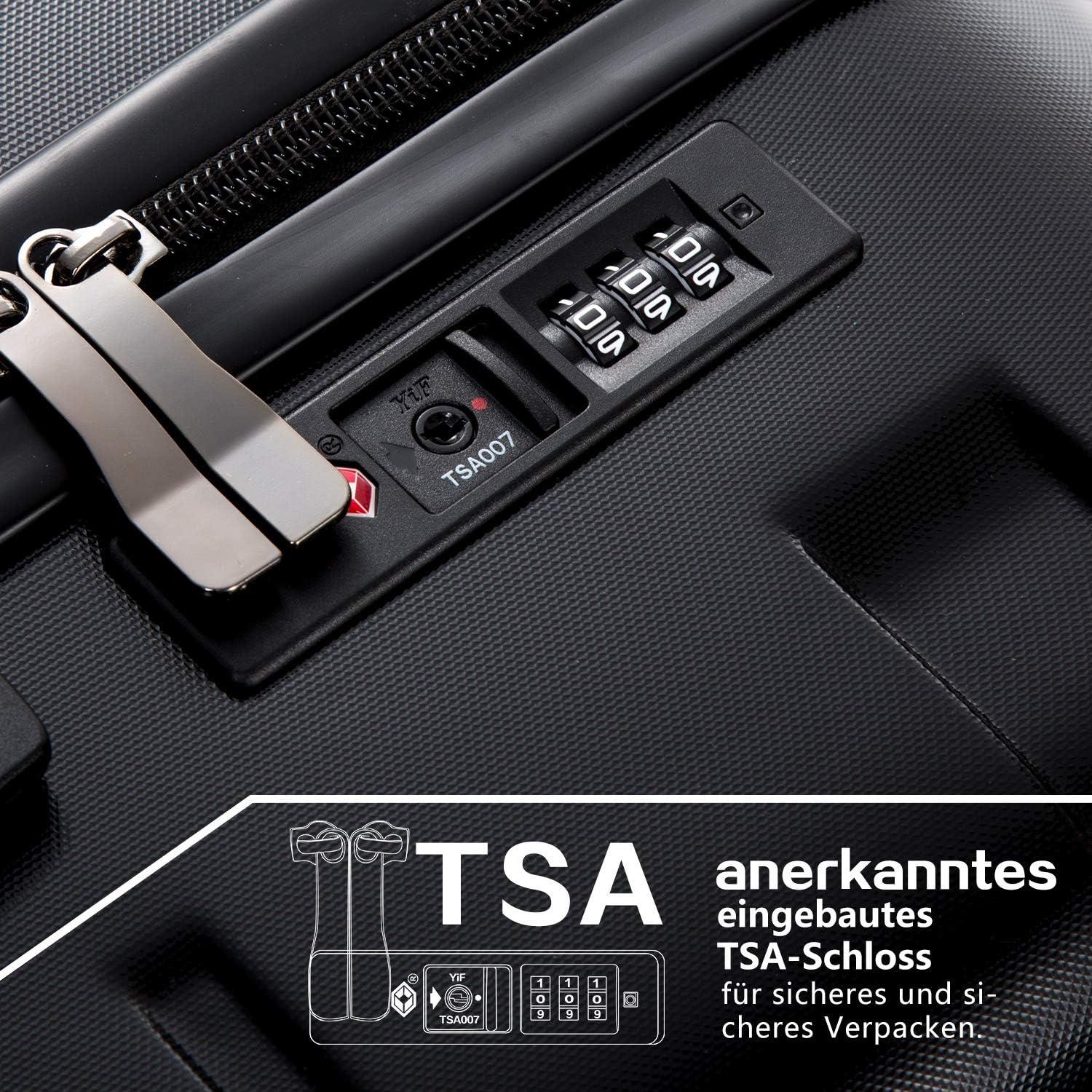 Hartschalen-Koffer Rollkoffer Reisekoffer PC Material TSA-Schloss