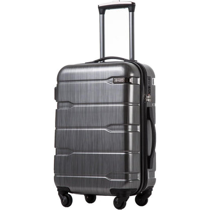 COOLIFE Hartschalen-Koffer PC Material TSA-Schloss 4 Rollen