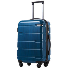 COOLIFE Hartschalen-Koffer Set, 3tlg Blau PC Material