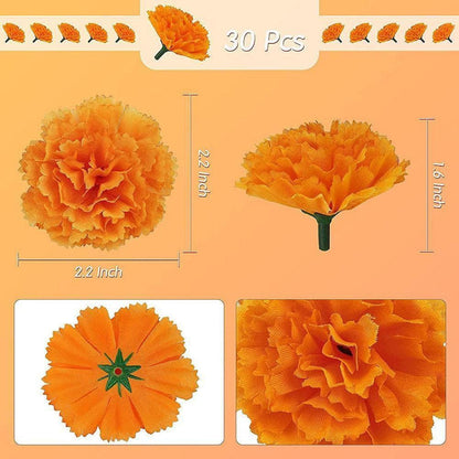 30x Künstliche Ringelblumen – Diwali Deko & DIY Blumen