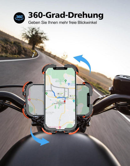 Glangeh Handyhalterung Fahrrad 360° Drehbar für 4,7-6,8 Zoll Smartphone