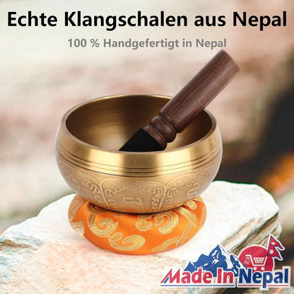 Tibetische Klangschale 9.5cm – Handgehämmert in Nepal für Meditation & Yoga