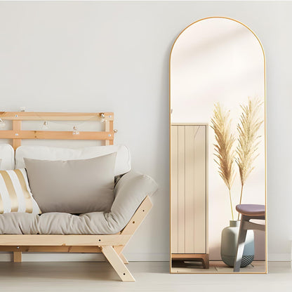 Großer Goldener Ganzkörperspiegel 165x60cm – Stand- & Wandspiegel