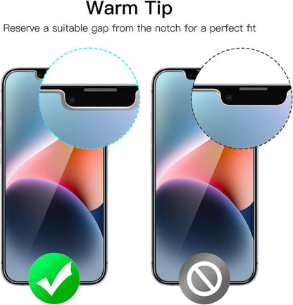 Schutzfolie Panzer Glas Displayschutz iPhone 14 6,1 Zoll 3er Pack
