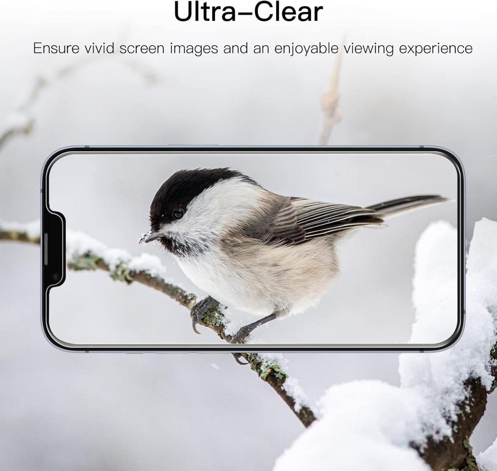 Panzer Schutzglas iPhone 14 6,1 Zoll Displayschutzfolie 3er Pack