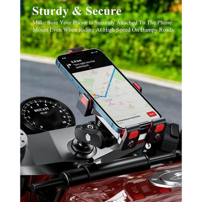 Motorrad Handyhalterung Gabelschaft mit Vibrationsdämpfer