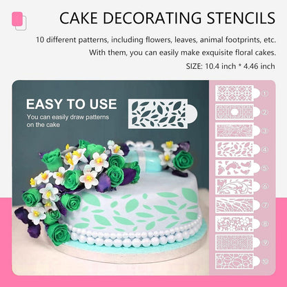 370-teiliges Kuchendekorations-Set mit Spritzbeutel - Backzubehör