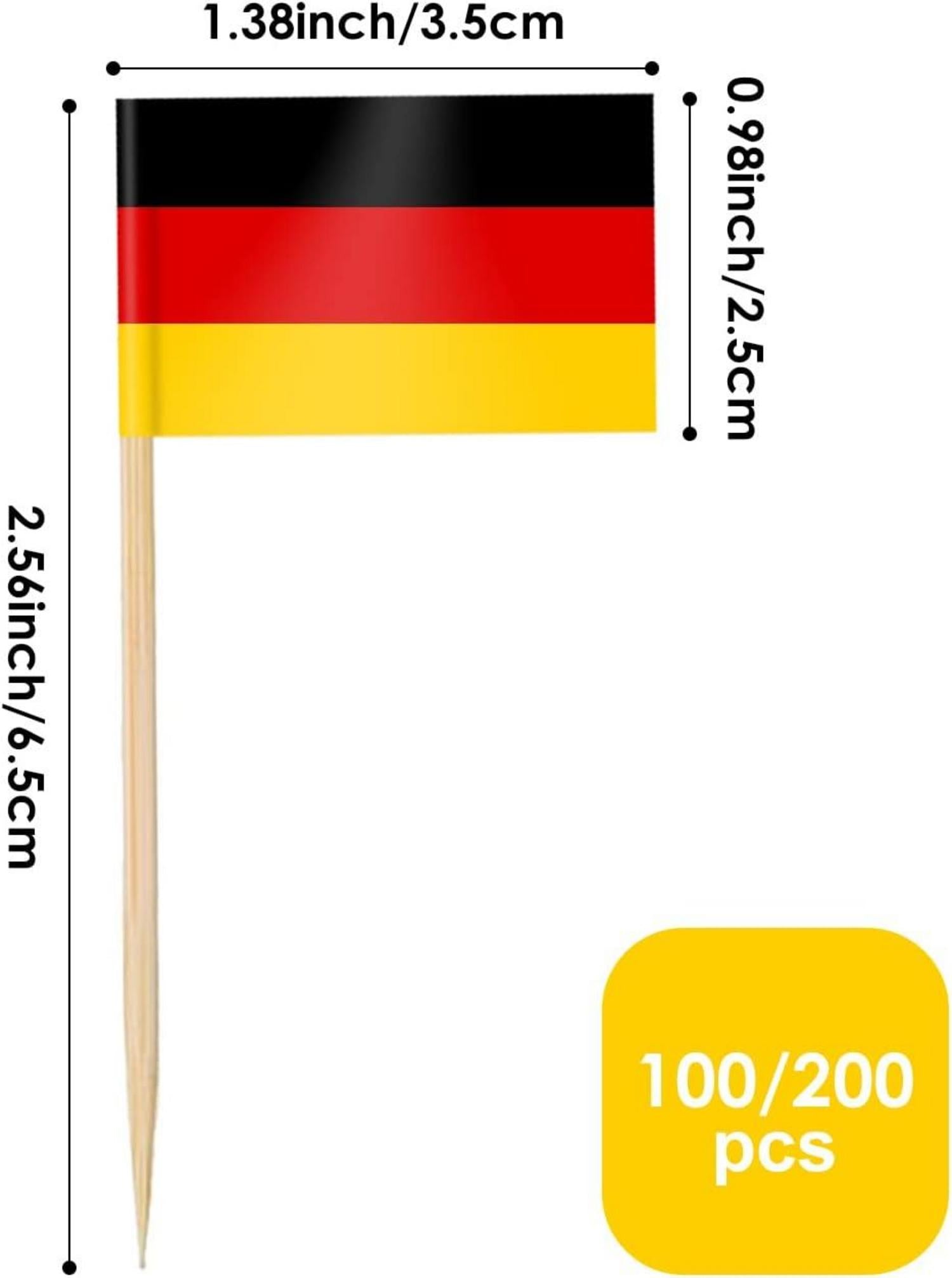 AhfuLife 100 Länder Internationale Zahnstocher Flaggen 100er