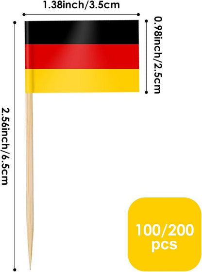 AhfuLife 100 Länder Internationale Zahnstocher Flaggen 100er