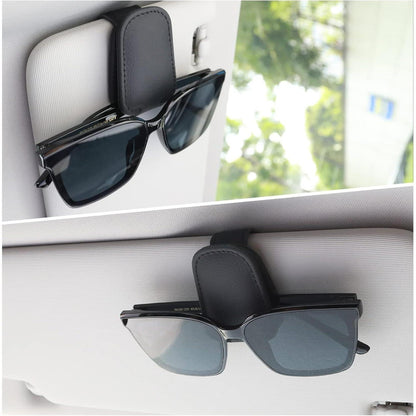 Magnetischer Leder Brillenhalter für Auto Sonnenblende