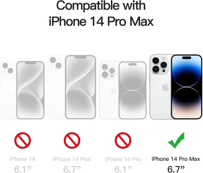 Sichtschutz Full Screen Anti-Spy Schutzfolie iPhone 14 Pro Max 6,7