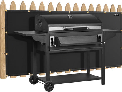 Hitzeschutz Grill Abdeckung für Deckgeländer 90 x 120 cm Schwarz