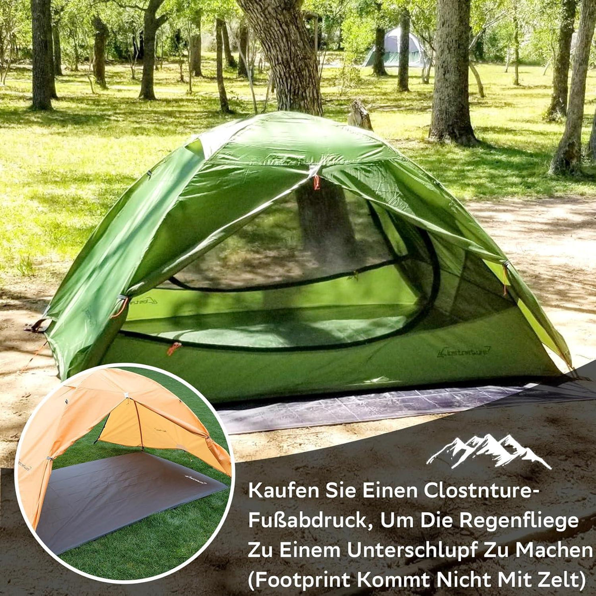 1-Personen Campingzelt wasserdicht ultraleichtes Trekkingzelt