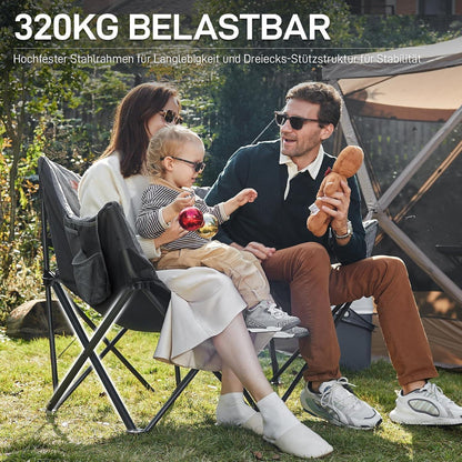 Campingstuhl Klappbar für 2 Personen Faltsofa Luxus XXL 2