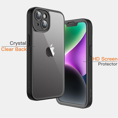 Schutzhülle iPhone 14 6,1 Zoll Anti-Kratzer Transparent Schwarz