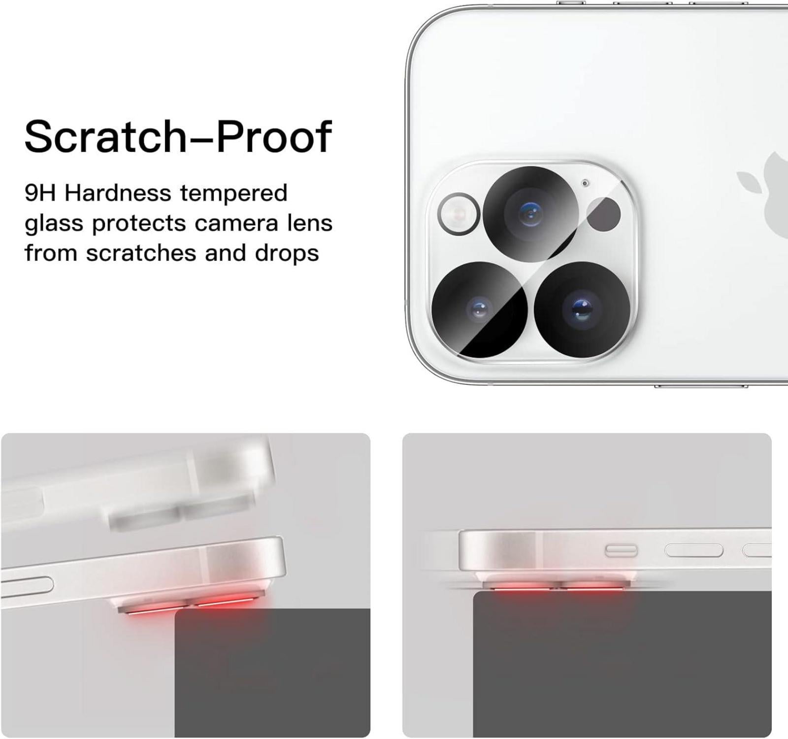 Kameraschutz für iPhone 14 Pro 6,1 14 Pro Max 6,7 Zoll 9H Panzer Anti-Kratzer 3