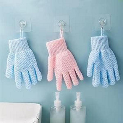 Peelinghandschuh 4er Set Körperpeeling Handschuhe Body Scrub Duschschwamm