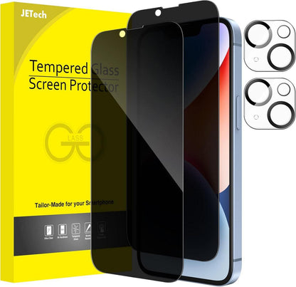 Sichtschutz Panzerglas Folie für iPhone 14 6,1 Zoll, Anti-Spy Kamera