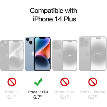 JETech iPhone 14 Plus 6,7 Zoll Schutzfolie 2 Stück, HD