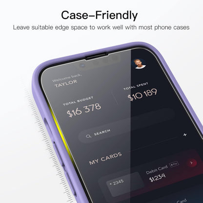 Schutzfolie für iPhone 14 Plus 6,7 Zoll, Panzer Glas Displayschutz