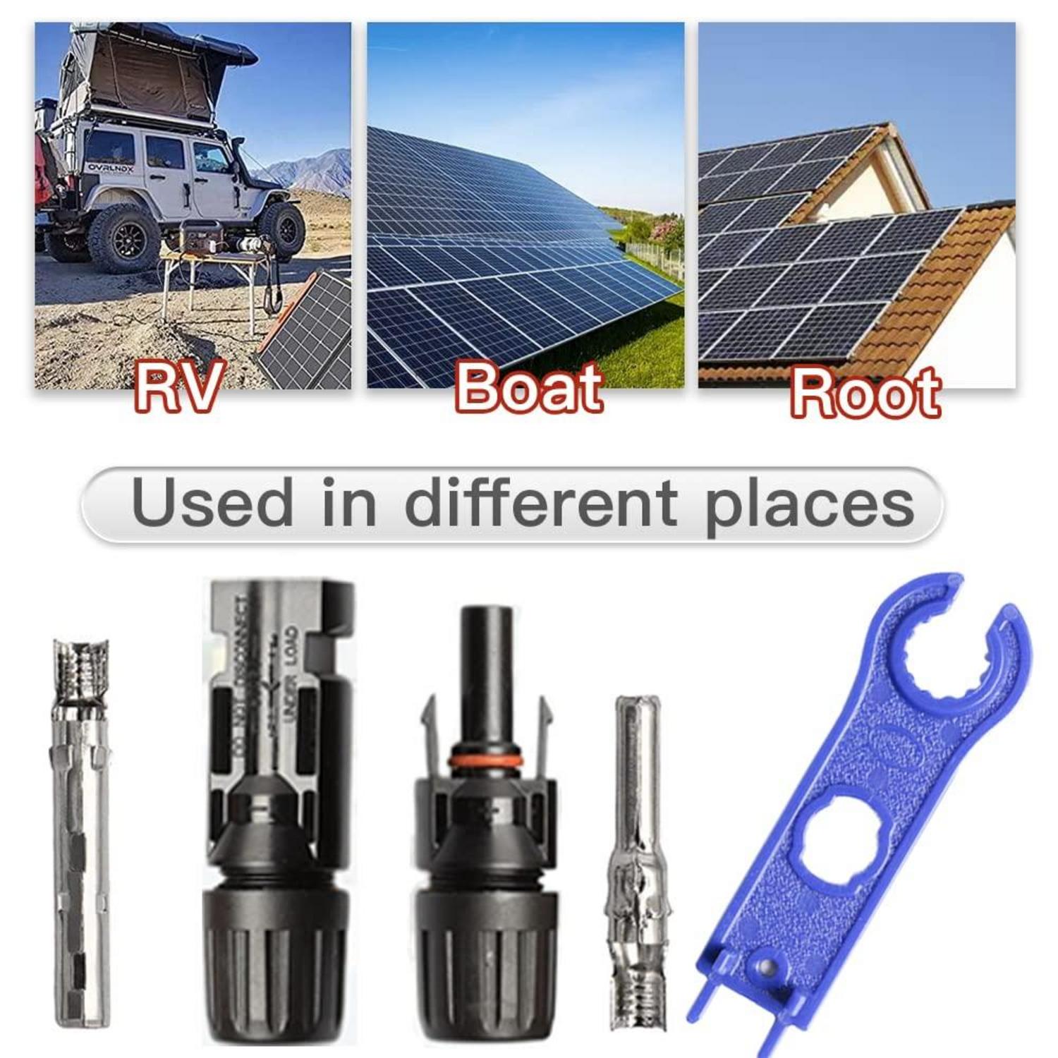 10 Paar Solarstecker IP67 Wasserdicht PV Stecker Männlich/Weiblich