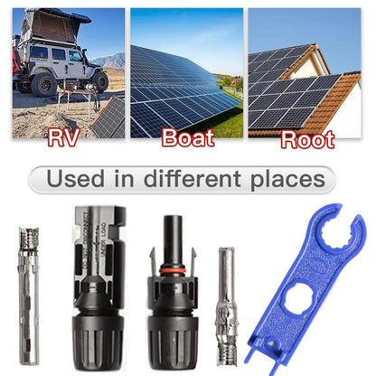 10 Paar Solarstecker IP67 Wasserdicht PV Stecker Männlich/Weiblich
