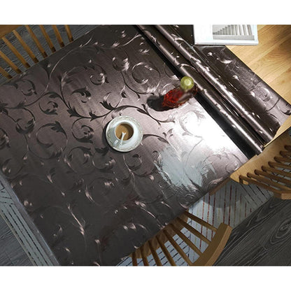 Wasserdichte PVC Tischdecke Braun 90x180 cm – Schutzfolie für Tisch