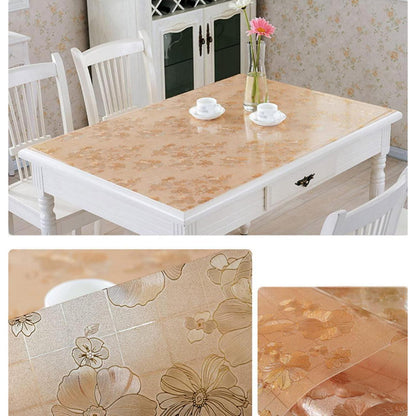 PVC Tischdecke wasserdicht 85x180cm – Tischfolie für Küche & Büro