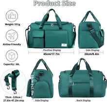 FIORETTO 35L Damen Sporttasche Faltbar Weekender mit