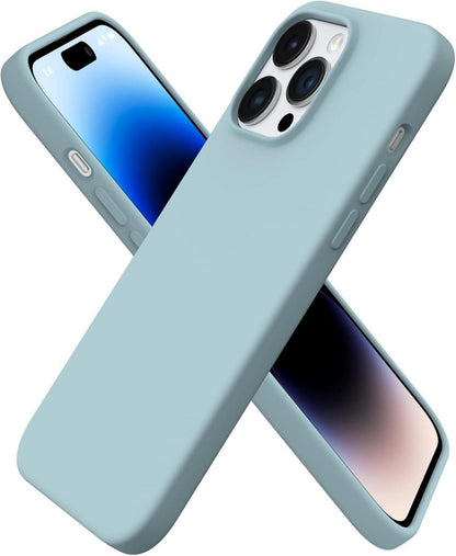 Silikonhülle für iPhone 14 Pro Max 6,7 Zoll 2022, Flüssig Agavengrün