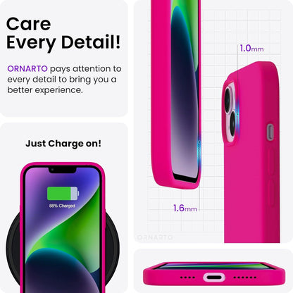 iPhone 14 Plus Hülle 6,7 Zoll Silikon Case Flüssig Ultradünn Voller Schutz